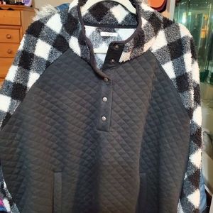 Maurices black & white plaid 3x